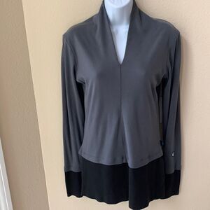 Kuhl‎ Women’s Gray Black Long Sleeve Shirt Tunic Size Small